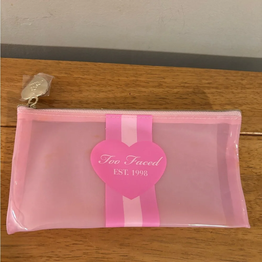 Too Faced Make Up Cosmetic Travel Bags Bundle of Two NWOT